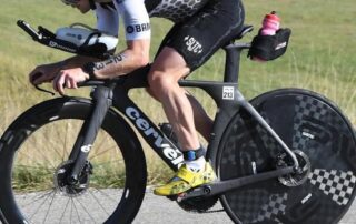 Andrew Hall going FAST on a TT bike